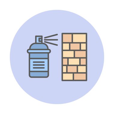 Graffiti web simgesi, vektör illüstrasyonu 