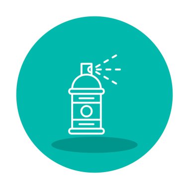 Boya spreyi simgesi, vektör illüstrasyonu 