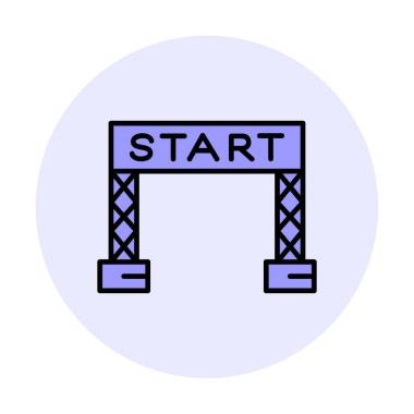 satır simge vektör çizim başlatmak