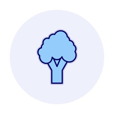 brokoli web simgesi, vektör illüstrasyonu  