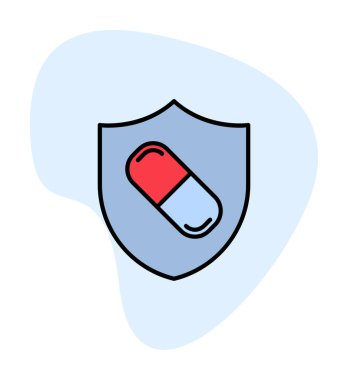 medical shield icon vector illustration 