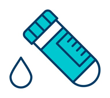 Kan Test Ağı simgesi, vektör illüstrasyonu