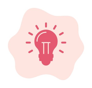 Ampul simgesi. vektör illüstrasyonu 