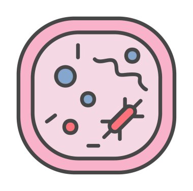 Hücre simgesi, vektör illüstrasyonu