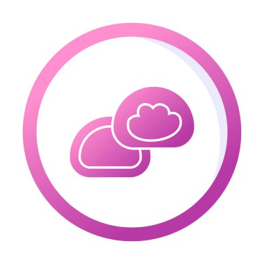 Japon tatlısı Mochi ikonunun vektör çizimi 