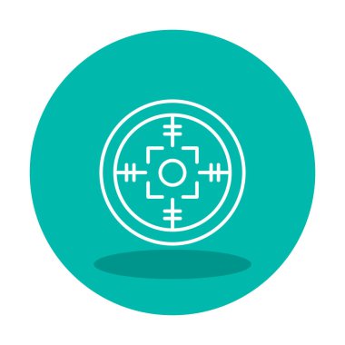 Kapsam renkli vektör simgesi