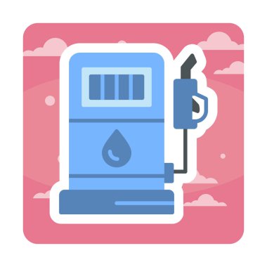 Yakıt vektör vektör illüstrasyonu