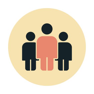 grup insan düz biçim vektör çizimi 