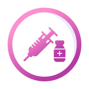 Basit insülin simgesi, vektör illüstrasyonu