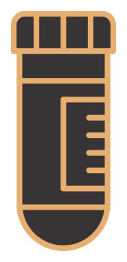 test tüpü modern simge vektör çizimi