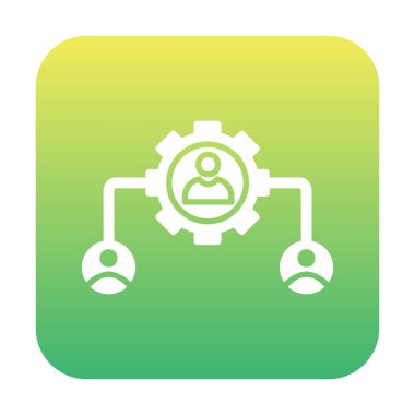 Modern basit düz yönetim simgesi vektörü 