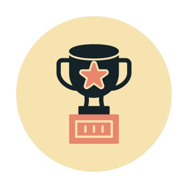 Basit kupa çizgisi vektör illüstrasyonu