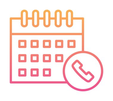 Takvim simgesi, vektör illüstrasyonu basit tasarım