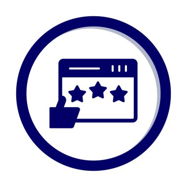 Basit Düz İnceleme simgesi vektör çizimi