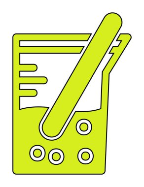 Beaker modern simgesinin vektör illüstrasyonu                          