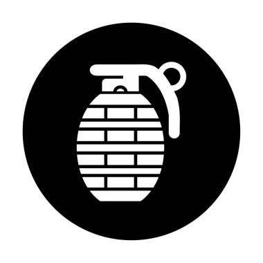 El bombası ağ simgesi, vektör illüstrasyonu