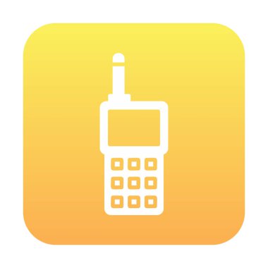 walkie talkie modern ikon vektör çizimi                                