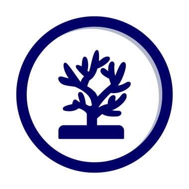 Mercan simgesi vektör illüstrasyonu