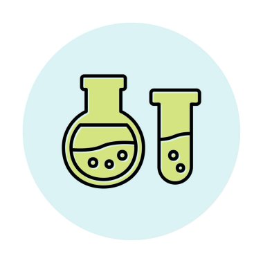 Matara ikonu. Laboratuvar ekipmanları. vektör illüstrasyonu.                     