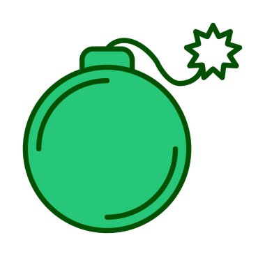 karikatür bombası, vektör illüstrasyonu