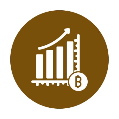 Kâr, kripto para birimi şeması, bitcoin vektör ilüstrasyonu