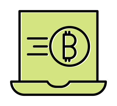 dizüstü bilgisayar simgesi, vektör illüstrasyonu basit tasarım