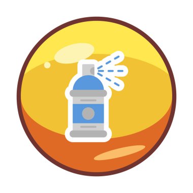 Boya spreyi simgesi, vektör illüstrasyonu 