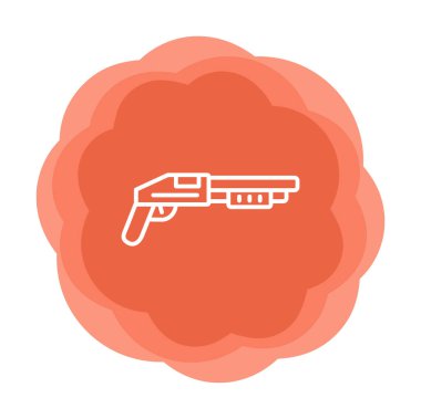 Pompalı düz simge, vektör illüstrasyonu