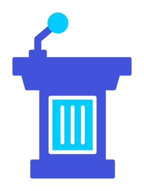 Podyum simgesinin vektör illüstrasyonu 