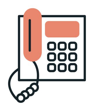 telefon düzlüğü simgesi. vektör illüstrasyonu