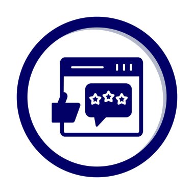 Geri besleme simgesi vektör illüstrasyon tasarımı