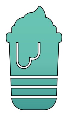 Sıcak çikolata, vektör illüstrasyon tasarımı 