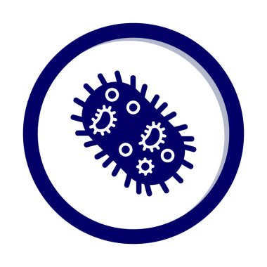 düz mikroorganizma ikon vektör illüstrasyon tasarımı