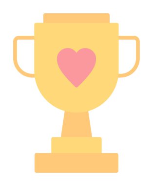 Kupalı kupa. Web simgesi basit illüstrasyon