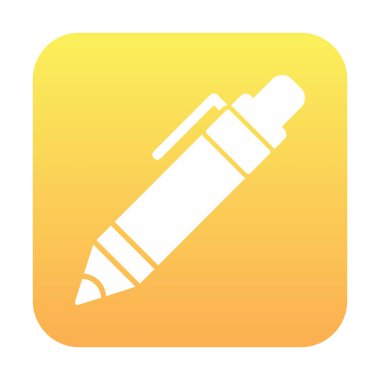 Kalem simgesi, vektör illüstrasyonu. düz tasarım biçimi 