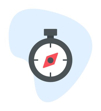  düz pusula ikon vektör illüstrasyon tasarımı