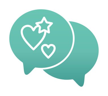 Basit konuşma balonu simgesi, vektör illüstrasyonu