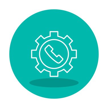 Teknik destek simge vektör çizim                 