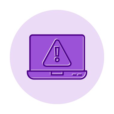 Hata vektör çizimi, Konsept ve grafik tasarım için Adware vektör çizgisi simgesi. 