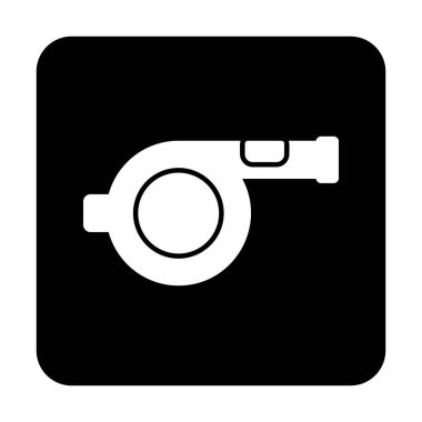 Basit Whistle düz simge tasarımı, vektör, illüstrasyon