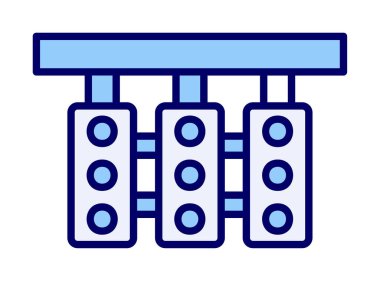 Trafik ışıkları web simgesi, vektör çizim 
