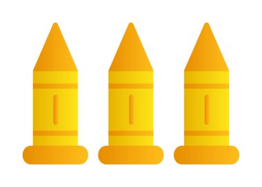 Askeri silah mermileri vektör ikonu. Sembol, logo çizimi. Vektör grafikleri 
