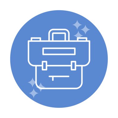 Portföy düz vektör simgesi