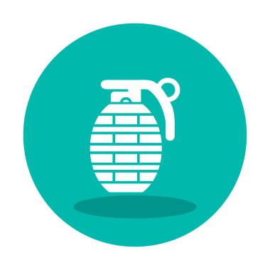 El bombası ağ simgesi, vektör illüstrasyonu