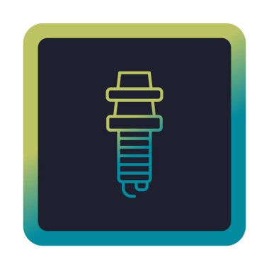 Buji simgesinin vektör illüstrasyonu