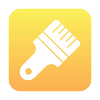 fırça ağ ikonu vektör illüstrasyonu