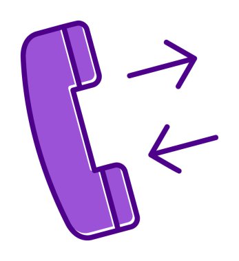 Telefon var. simge vektör illüstrasyon tasarımı