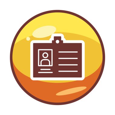 Üyelik Kartı simgesinin vektör illüstrasyonu