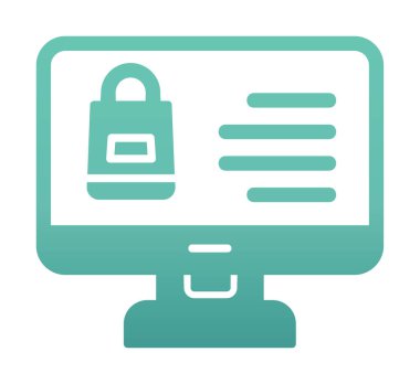 ekran simgesi, vektör illüstrasyonunu izle