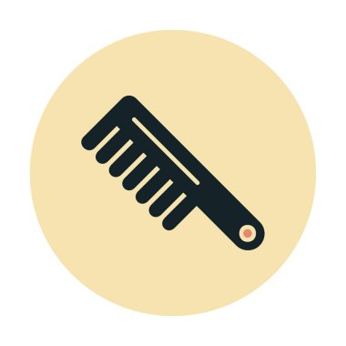 saç tarak ikonu vektör illüstrasyonu 